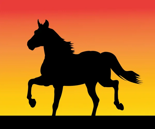 El caballo corriendo — Archivo Imágenes Vectoriales