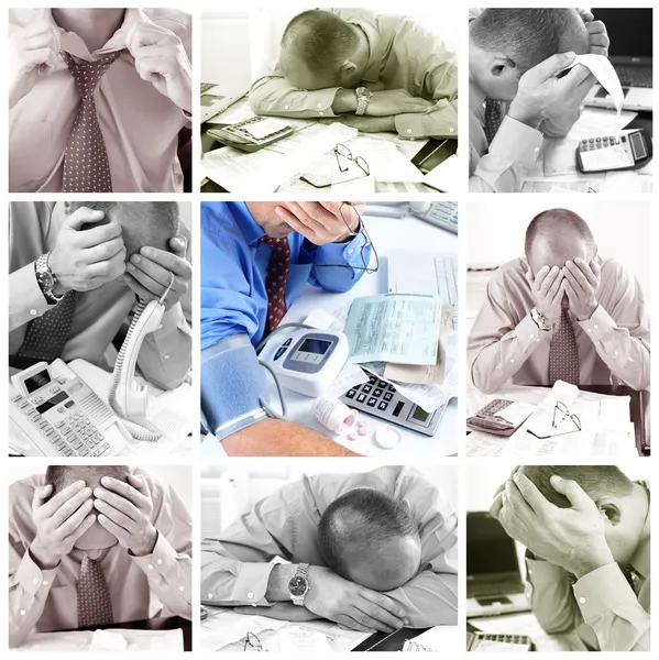 Businessman Having Stress Office Stress — Stock Photo, Image