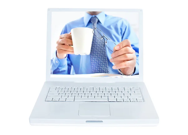 The computer and — Stock Photo, Image