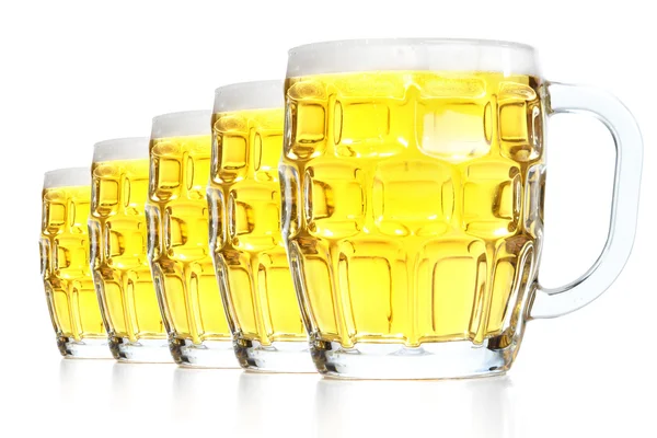 stock image Glasses with beer