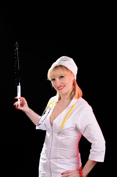 stock image Nurse with syringe