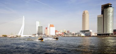 Water taxi in Rotterdam clipart