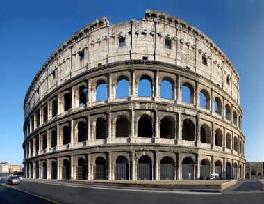 The Collosseum, the world famous landmark in Rome, Italy (XXXL panoramic image) clipart