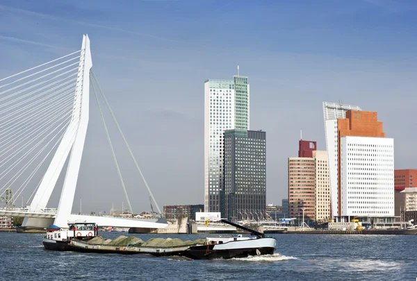 Flusstransport Auf Der Maas Rotterdam Niederlande — Stockfoto