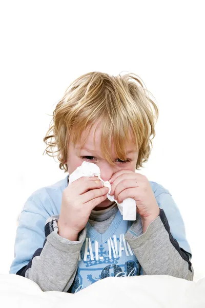 Sneezing child — Stock Photo, Image