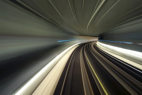 Curva del túnel del metro — Foto de Stock