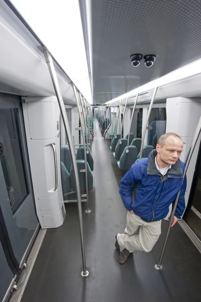 Путешественник на метро — стоковое фото