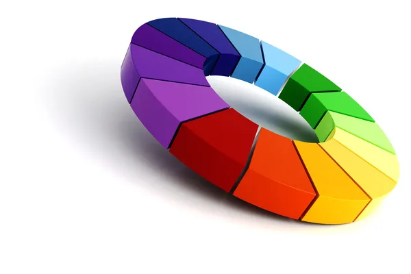 3d color wheel — Stock Photo, Image