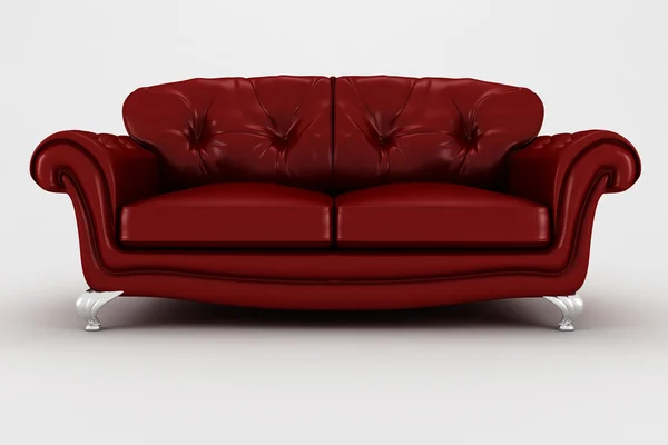 3d sofá, estúdio renderizar — Fotografia de Stock