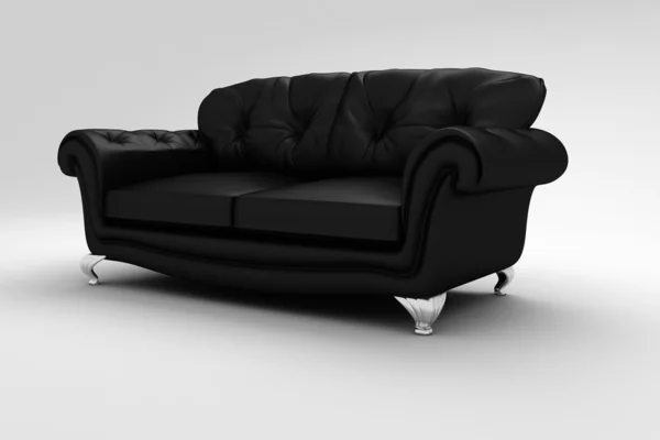 3d couch, studio render — Stock Photo, Image