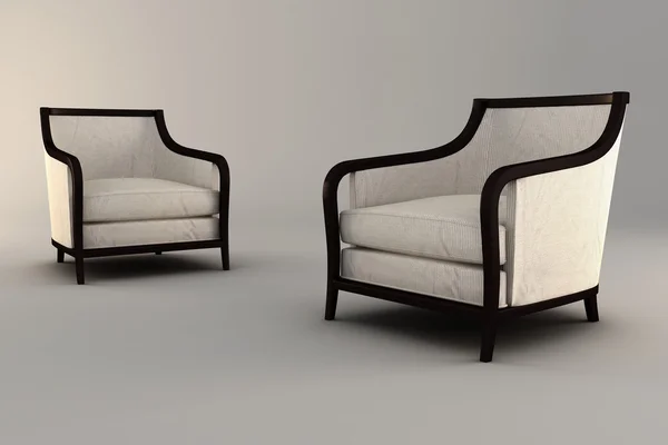 Render studio 3D fotel, — Zdjęcie stockowe