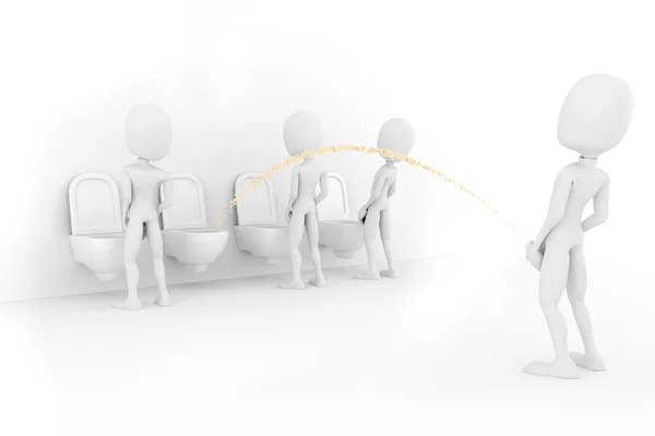 3d man for world piss:)) — Stock Photo, Image