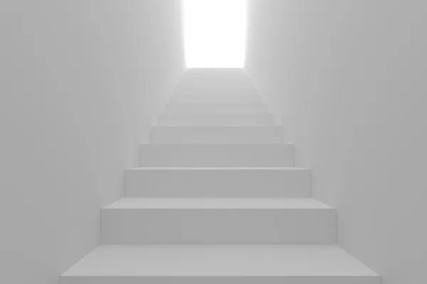 3D schodiště jít nahoru — Stock fotografie