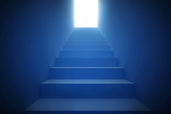 3D schodiště jít nahoru — Stock fotografie