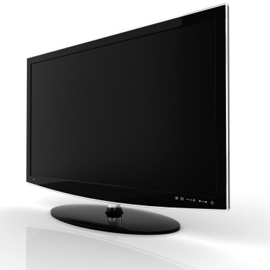 3d render of a LCD home cinema display clipart