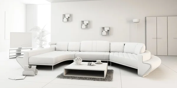 3D renderizado de un diseño interior moderno — Foto de Stock