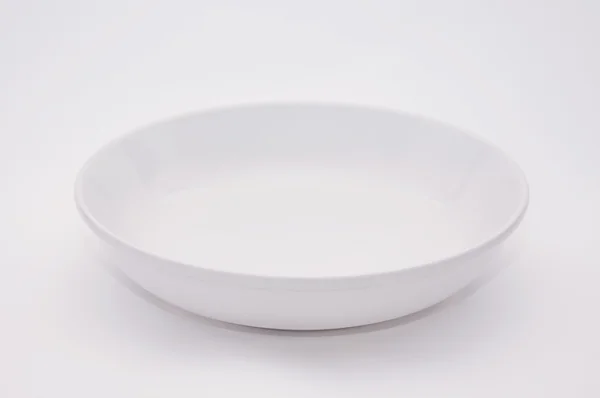 Assiette vide blanche — Photo