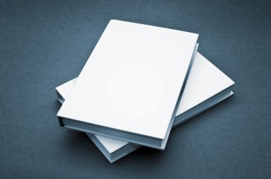 Blank cover white book clipart