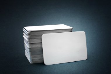 Blank business cards clipart