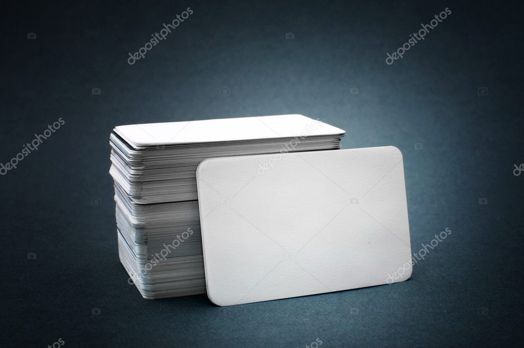 Blank business cards Stock Photo by ©stevanovicigor 4132572