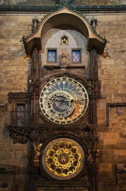 Astronomical Clock in Prague clipart