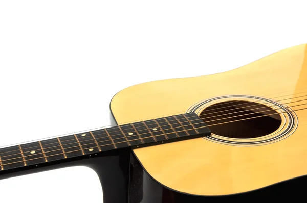 Szczegóły gitary akustycznej — Zdjęcie stockowe