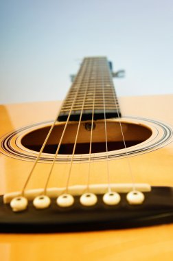 Acoustic guitar detail clipart