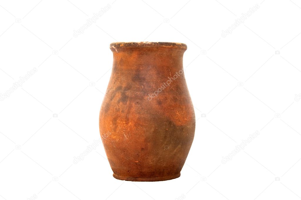 Clay ceramic pot