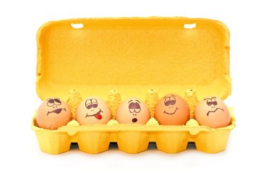 Egg heads clipart