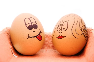 Egg heads clipart