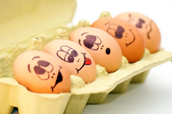 Cabezas de huevo — Foto de Stock