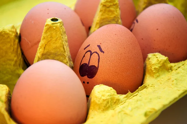 Cabezas de huevo — Foto de Stock