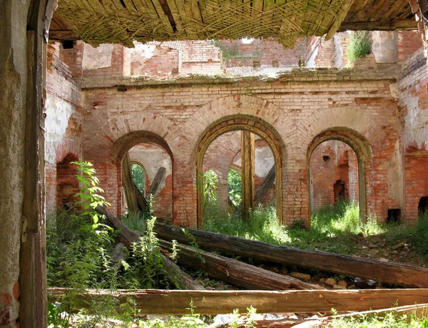 Ruiny Šlechtické Panství Nedaleko Petrohradu — Stock fotografie