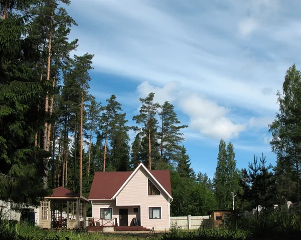 Huisje in het bos — Stockfoto