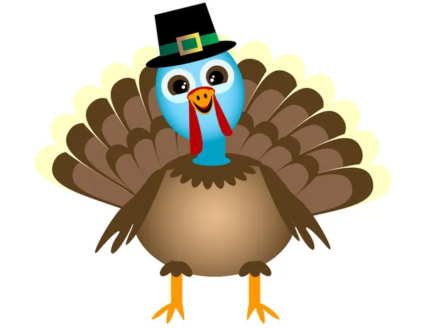 Smiling Thanksgiving Turkey — Stock Vector