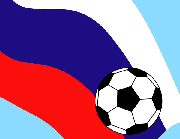 Futebol Futebol Bandeira Rússia — Vetor de Stock