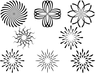 Set of Circular Decorative Elements clipart