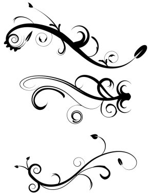 Decorative Flourishes Set 2 clipart