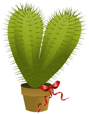 Love cactus clipart