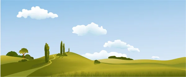 Country landscape — Stock Vector