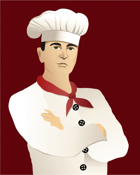 Chef portrait — Stock Vector