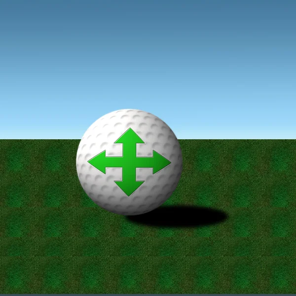 Golf topu — Stok Vektör