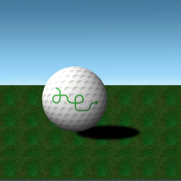 Golfball — Stockvektor