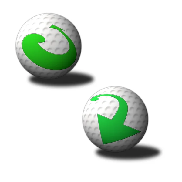 Golfový míček — Stockový vektor