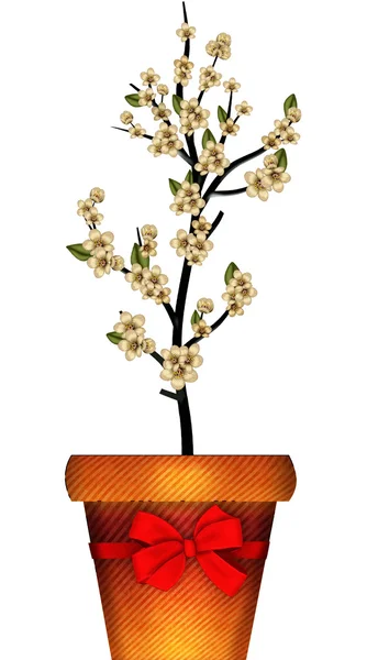 Квітка Зроблена Яскравих Красивих Кольорах — стоковий вектор