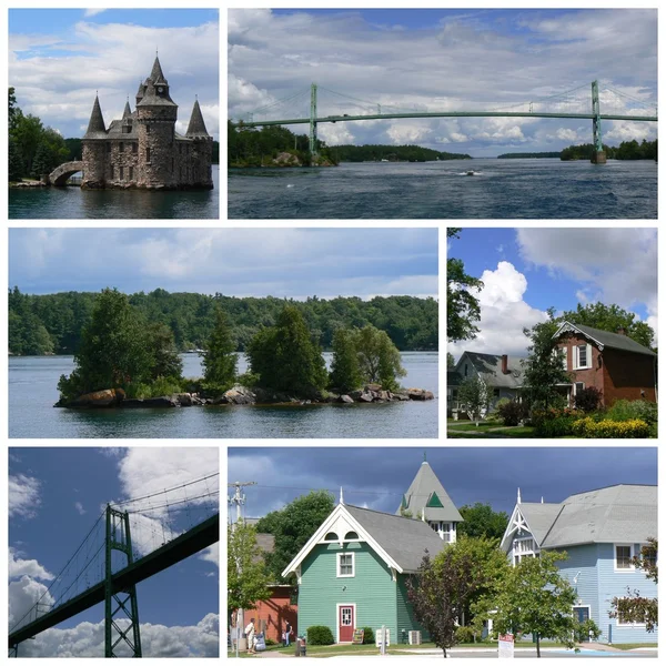 Km eilanden collage — Stockfoto