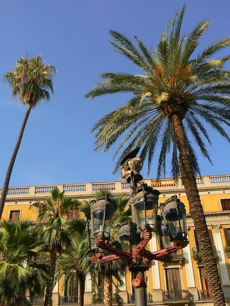バルセロナと木 — ストック写真