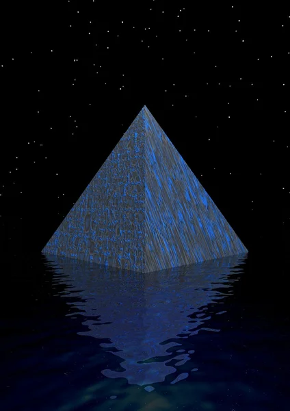 Pyramide und Universum — Stockfoto