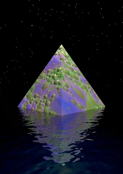 Pyramid och vatten — 图库照片
