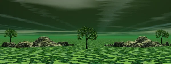 Краєвид зелений — стокове фото